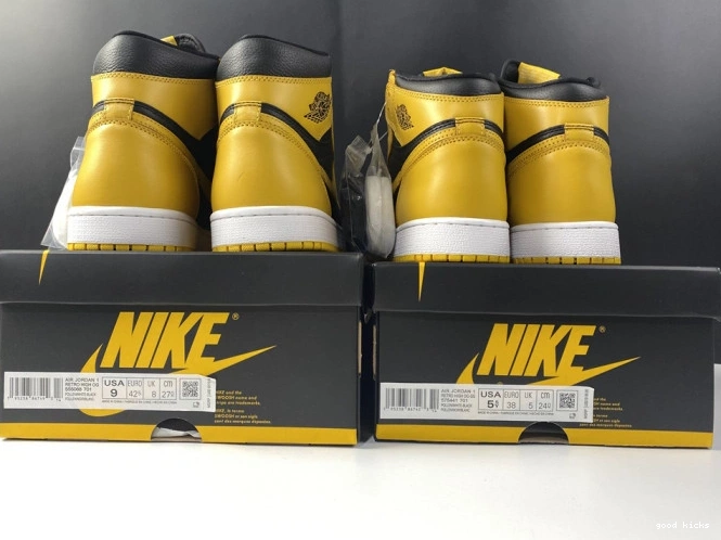Rep 555088-701 Retro Pollen Jordan Air 1 High OG 0817